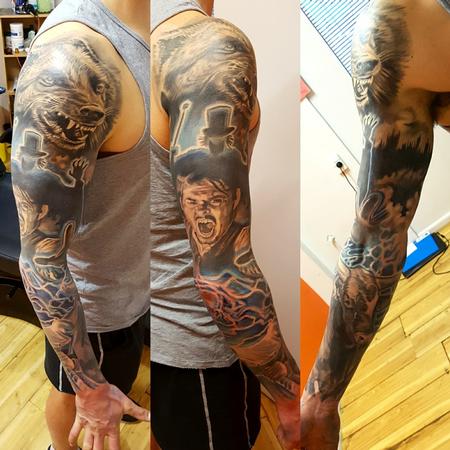 Tattoos - Dr. Jekyll and Mr.Hyde Sleeve - 130833